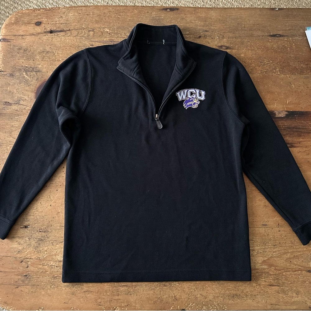 Western Carolina Catamounts Women’s Small Black 1/4 Zip Sweater